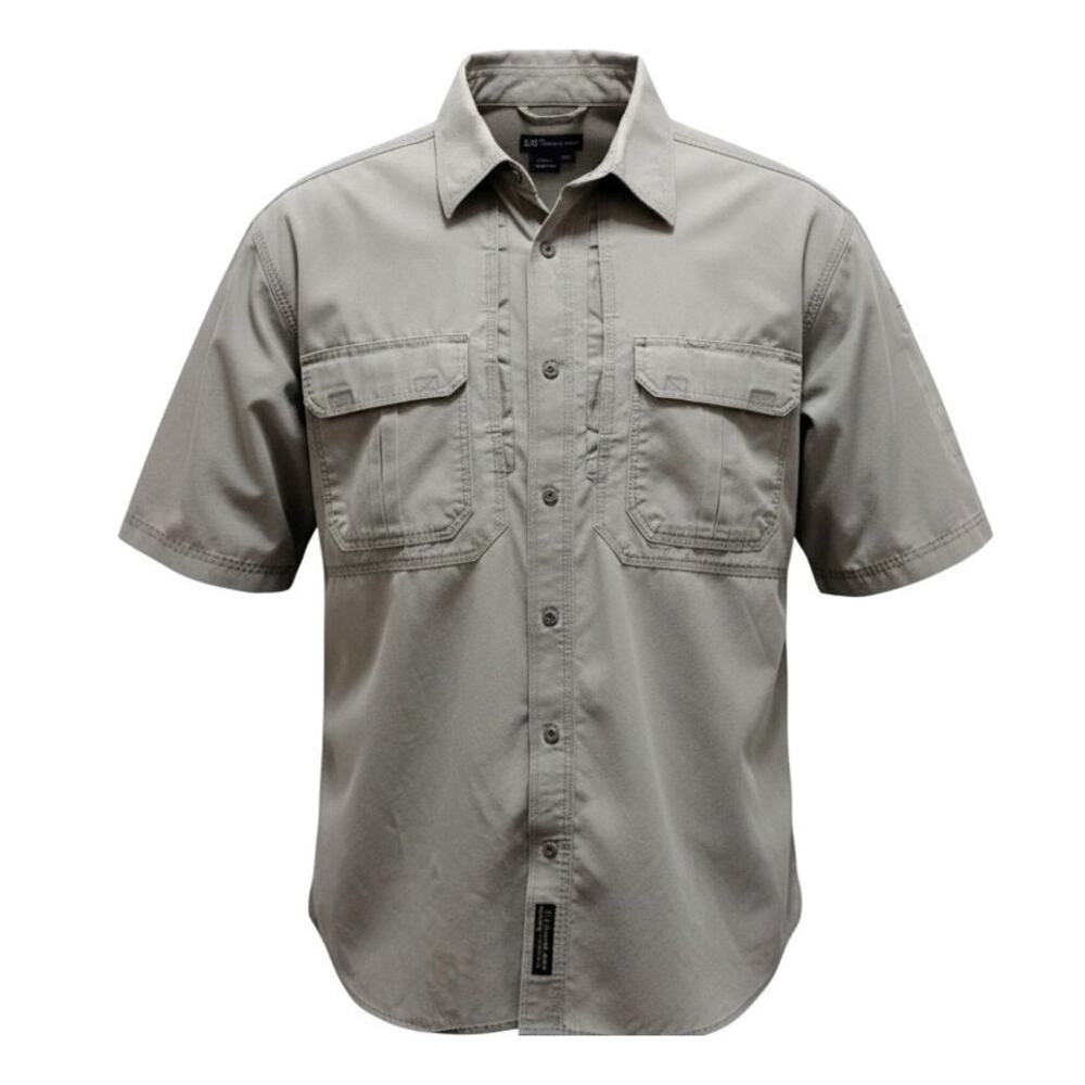 5.11 Tactical Concealed Carry Shirt 🗡️🔫🎯 Men’s 2XL Vented Khaki Canvas